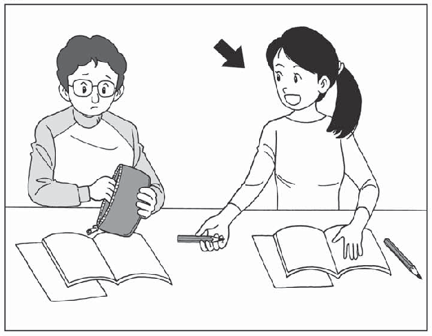 Original illustration for listening task 3, question 5