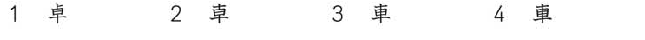 Original four numbered spellings for vocabulary question 13; choose by number.