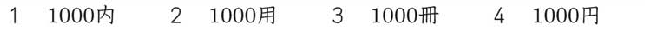 Original four numbered spellings for vocabulary question 14; choose by number.